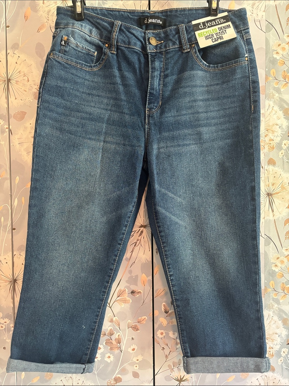 d. jeans Mid Blue Cropped Women's Jeans